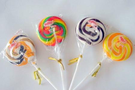 Candy machine production rainbow lollipop production line, rainbow lollipop making